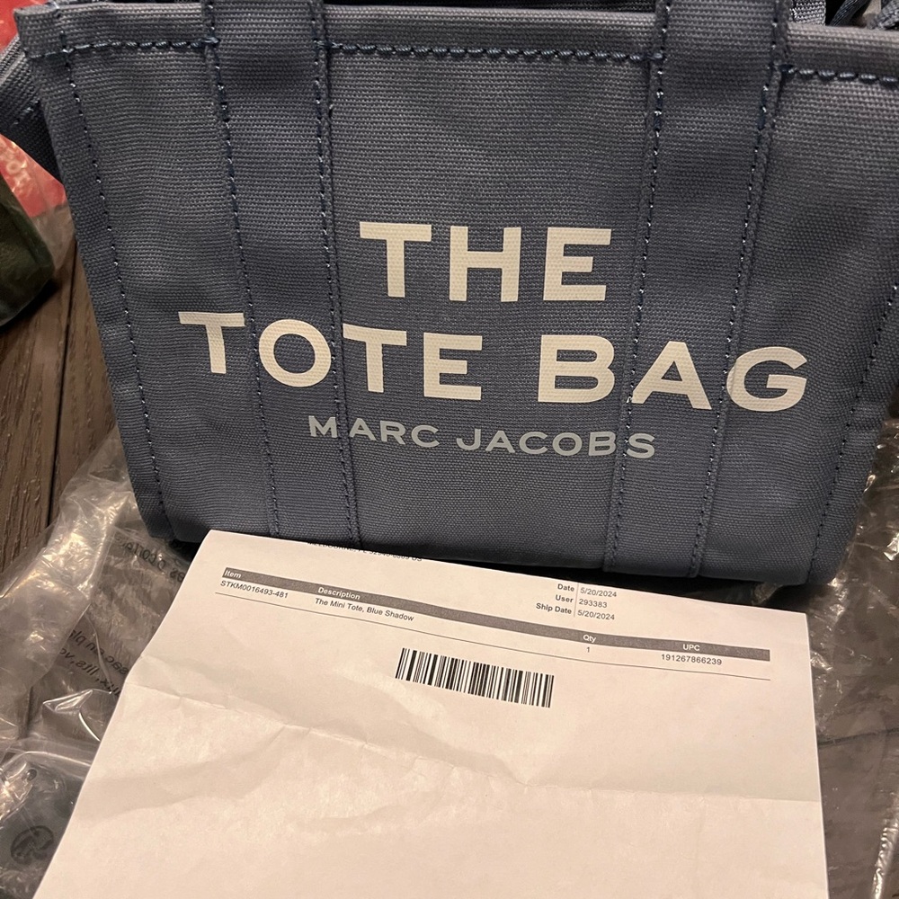 Marc Jacobs Light Blue Crossbody Tote Bag